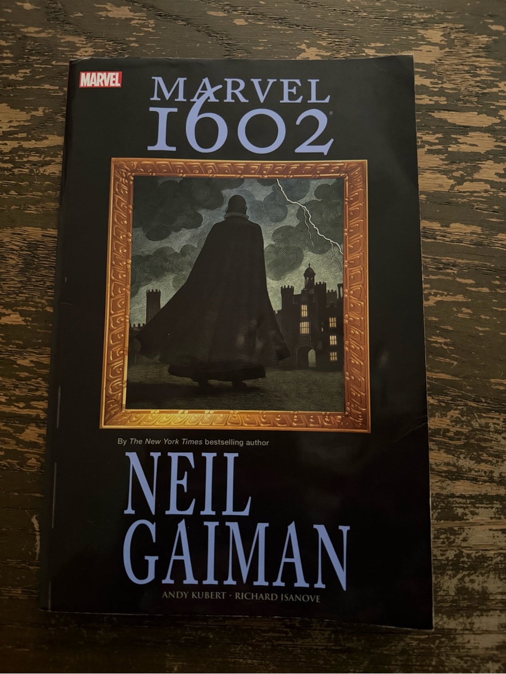 Marvel 1602 Hardcover – Black, Gold, Cream, Blue Artwork